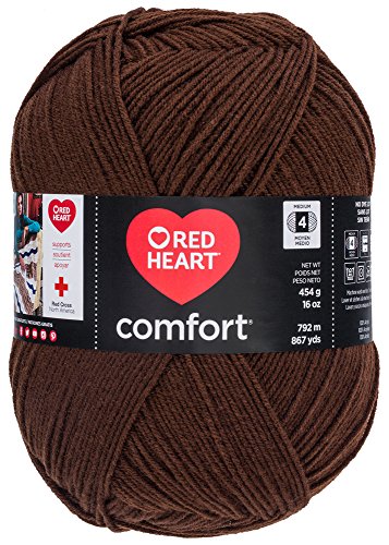 Red Heart Comfort Yarn - Medium 4, Java Color, 100% Acrylic