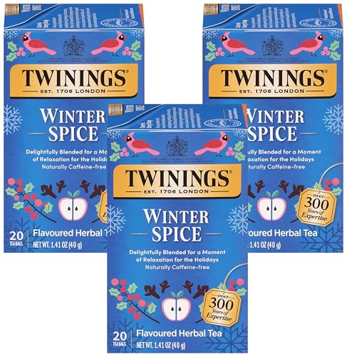 Twinings Winter Spice Herbal Tea Bags - 20 Count (Pack of 3)
