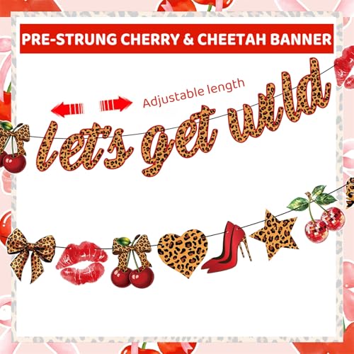Cheetah Print Banner - Wild Party Decorations for Bachelorette & Birthdays