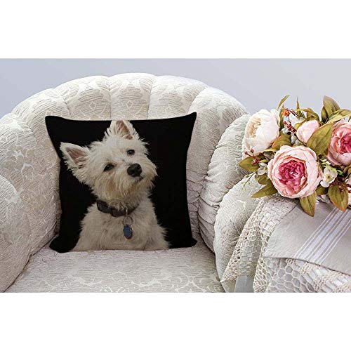 West Highland Terrier Pillow Cover 18x18 - Cotton & Linen Design