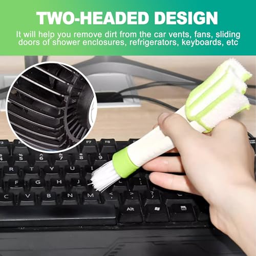 7-Finger Blind Cleaner Tool Set - 4-Pack Dusting Brush Kit