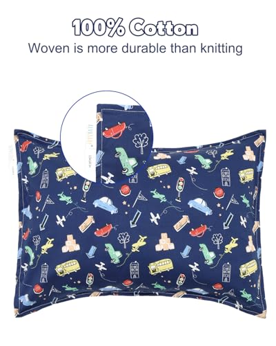 ALVABABY Toddler Pillowcases - Soft Cotton 2-Pack for 13"x18" & 12"x16" Pillows