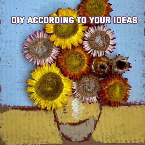 Asenfish 45-60pcs Natural Dried Flower Heads for Crafts & Decor