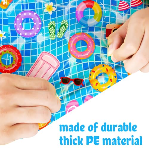 Vibrant Pool Party Table Cover - 2 Pack Hawaiian Tablecloths