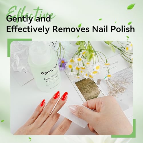 OpenLive Non-Acetone Nail Polish Remover 180ml with Push Pump