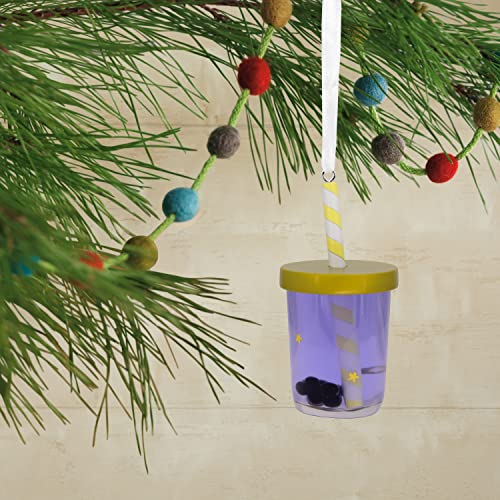 Hallmark Bubble Tea Christmas Ornament - Fun Resin Decoration