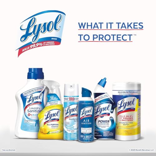 Lysol Click Gel Automatic Toilet Bowl Cleaner, Mango & Hibiscus, 6 Count