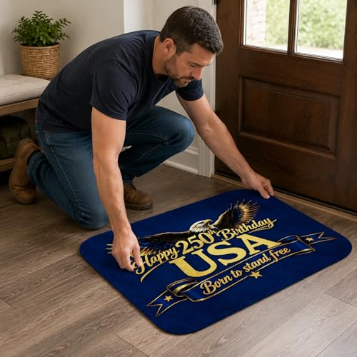 America 250th Anniversary Patriotic Door Mat - USA Pride Decor