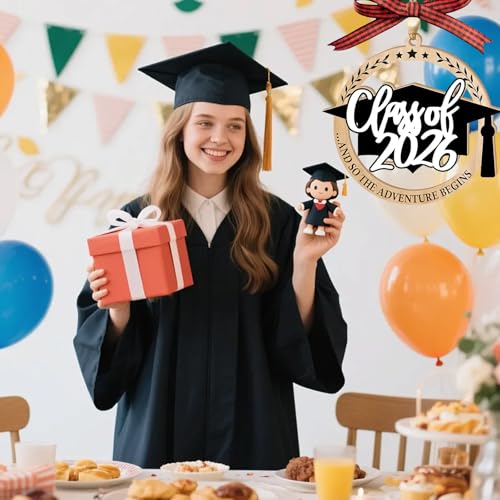 Class of 2026 Wooden Hanging Graduation Ornament 4.72 Inch