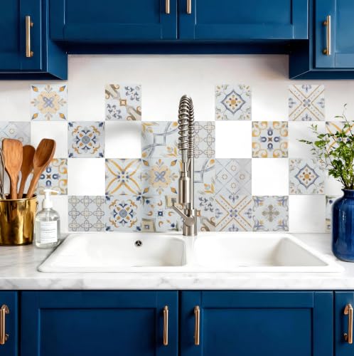 24 Peel and Stick Tile Stickers for Kitchen & Bathroom Décor