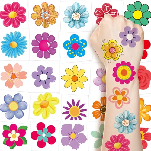 Ceiba Tree Floral Temporary Tattoos 100-Pack Spring Party Favors