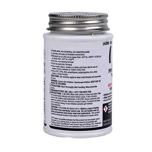 Oatey Pipe Joint Compound 4 oz Jar (Pack of 2) - White Sealing Solution