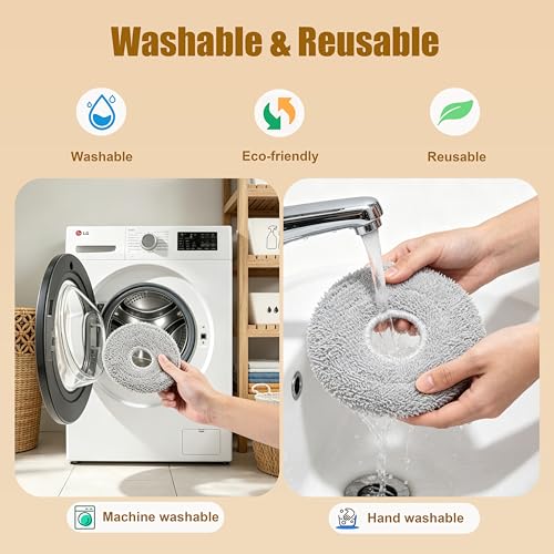 10-Pack Microfiber Mop Pads for Dreame Robot Vacuums