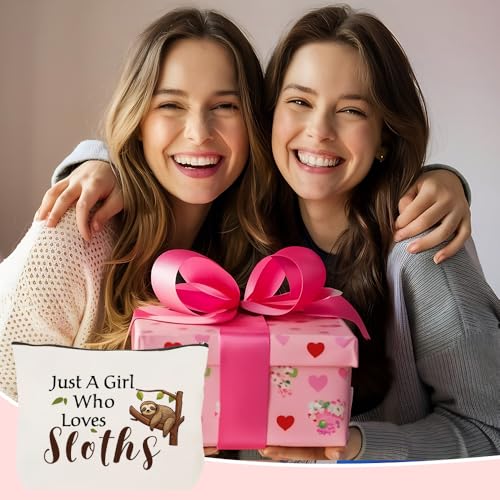 Sloth Makeup Bag Cute Animal Cosmetic Pouch Travel Toiletry Organizer
