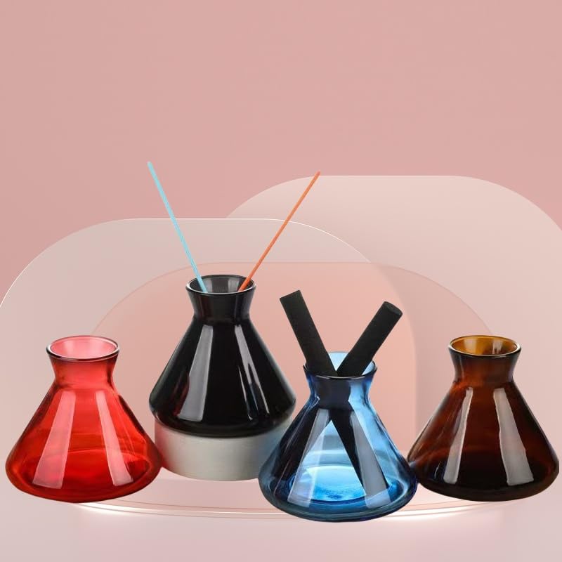 Amber Glass Reed Diffuser Bottle - 200ml Aromatherapy Container