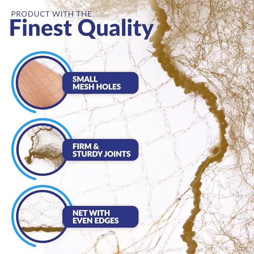 Light Brown Hair Nets – 100 Pcs 24" Stretchable for Women & Men
