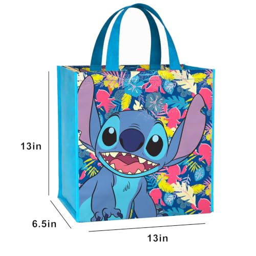 Disney Stitch Tote Bag Set - 2 Large Reusable Grocery Bags