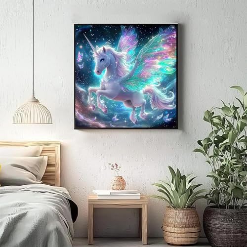 5D Unicorn Diamond Art Kit for Adults - DIY Round Painting