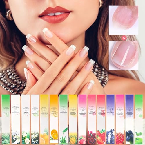 Yimart Rose Cuticle Oil Pen Set 4Pcs Nail Revitalizer Treatment