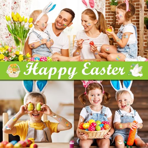 HOWAF 80Pcs Religious Easter Temporary Tattoos Christian Bible Stickers