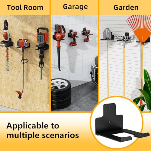 Heavy-Duty Wall-Mounted Tool Organizer for Garden Tools