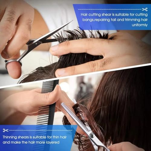 EastyGold Professional Hair Cutting Scissors Kit with Thinning Shears