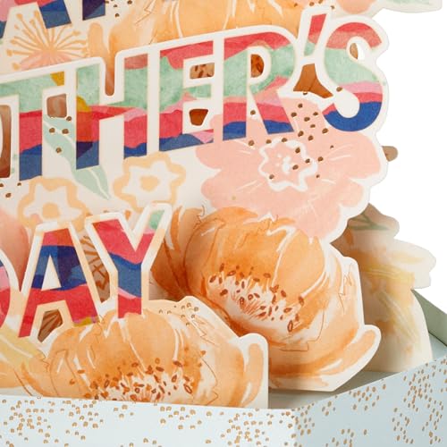 3D Pop-Up Mother's Day Card with Pink Flowers & Butterfly