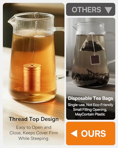 House Again Hexagon Tea Infuser - Extra Fine Mesh Stainless Steel Steeper