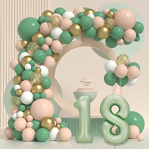 40 Inch Olive Green Number 23 Balloon for Birthday & Party Decor