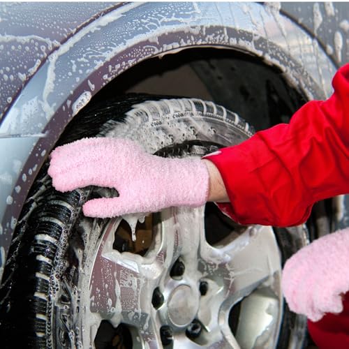 Patelai Microfiber Leaf Dusting Gloves for Indoor Plants, 3 Pairs, Medium