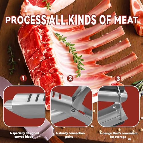 Standard Rib Membrane Remover Kit - Stainless Steel BBQ Tool