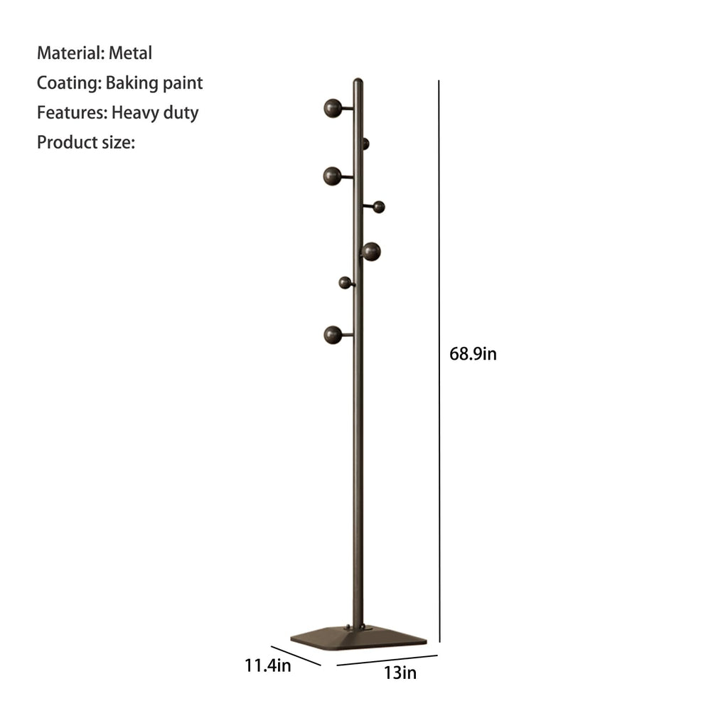 ZHBHYZ coat rack freestanding,coat rack stand with 7 Hooks and Metal Base for Bags, Hats.Coat Tree Coat Hanger Stand for Home Office Hall Entryway