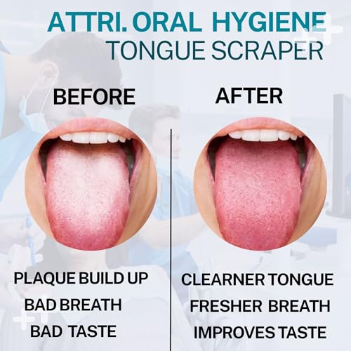 Pure Brass Tongue Scraper with Eco-Friendly Pouch for Fresh Breath