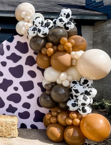 Western Cow Print Balloon Arch Kit - Cowboy Party Decorations