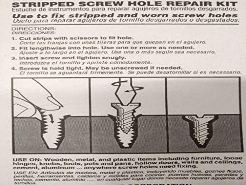 Mr. Grip Screw Hole Repair Kit by Woodmate - Easy Fix for Damaged Holes