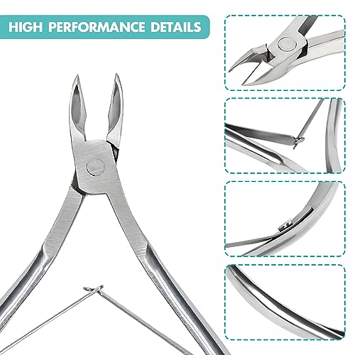 Kootinn 2-Pack Stainless Steel Cuticle Trimmer Professional Nippers