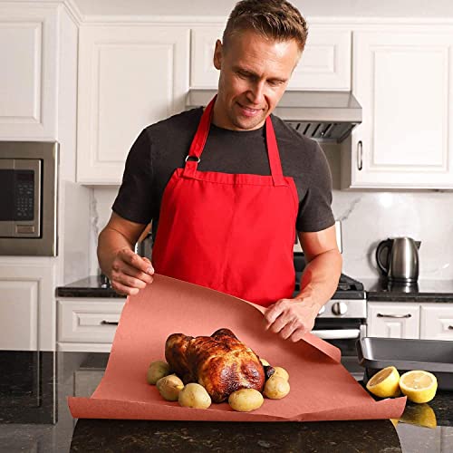 Pink Butcher Paper Roll, 12" x 60', Unwaxed for Smoking Meat