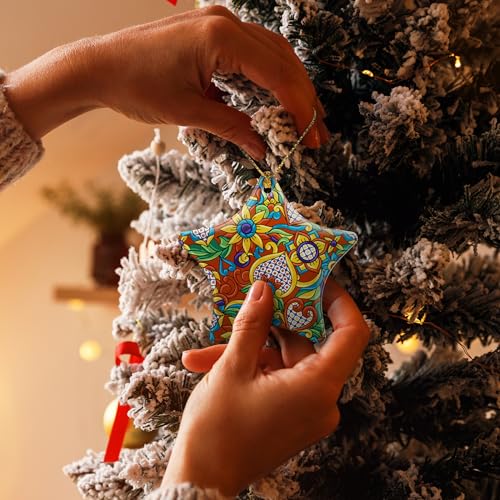 Mexican Talavera Christmas Ornaments - Ceramic Tree Decor 2025