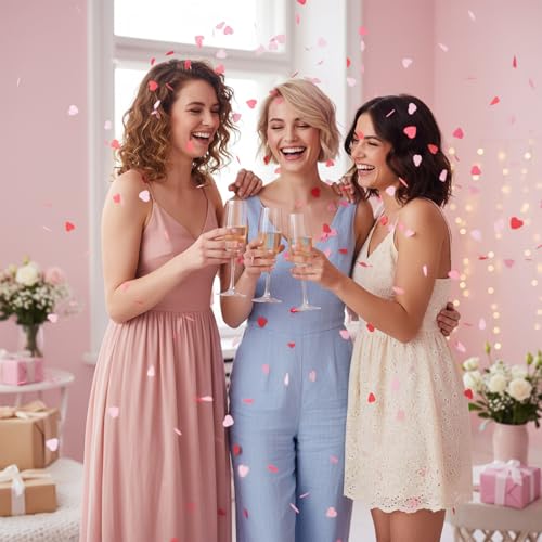 Heart Confetti Paper Decorations for Wedding & Engagement Parties