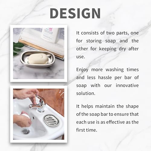 Stainless Steel Soap Holder - Durable, Anti-Rust Dish for Kitchen