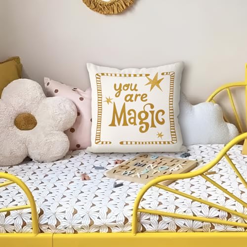 Inspirational Kids Pillowcase 18x18 Inch for Playroom Decor