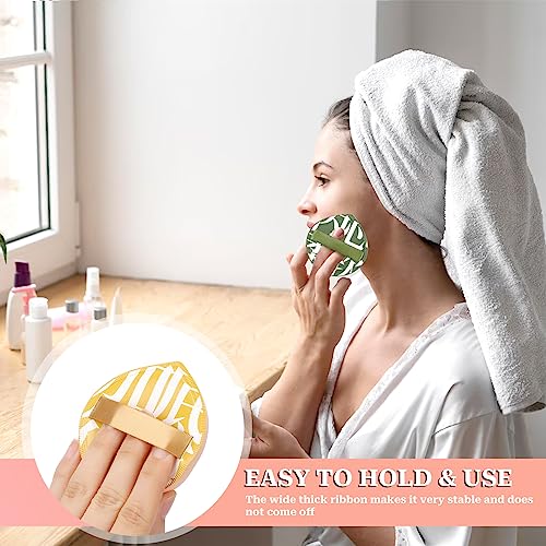 Mozeat Lens Large Makeup Sponges 2 Pcs Teardrop Cushion Powder Puffs
