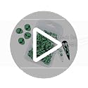 3D Green Alien Polymer Clay Nail Art Slices & Slime Charms