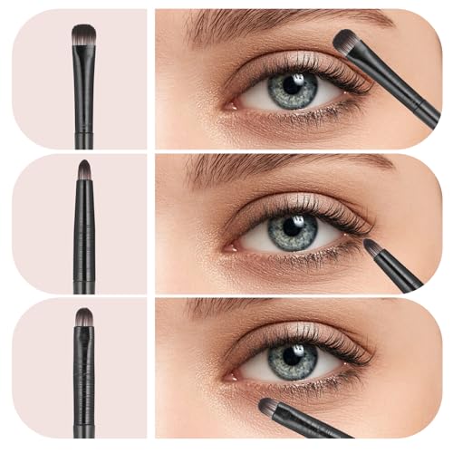 10-Piece Professional Eye Makeup Brush Set Synthetic Blending Brushes