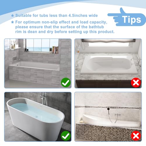 Saddle Shape Bath Toy Organizer with 4 Compartments & Suction Cups