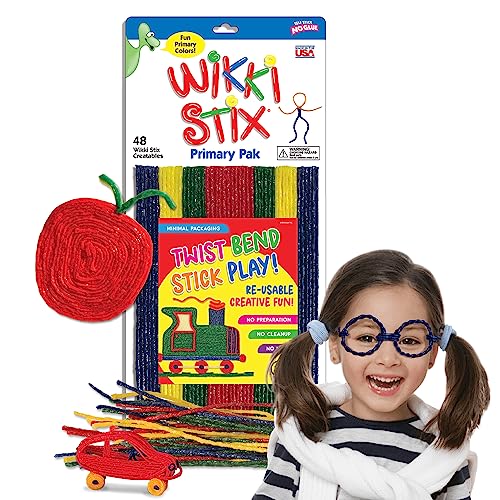 Wikki Stix Triple Play Pack - Non-Toxic Art & Craft Set, 144 Count