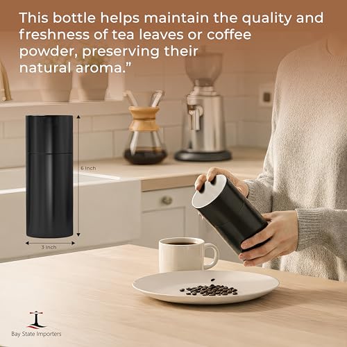 Black Airtight Vacuum Sealed Herb Storage Jar - Smell Proof Travel Stash Container