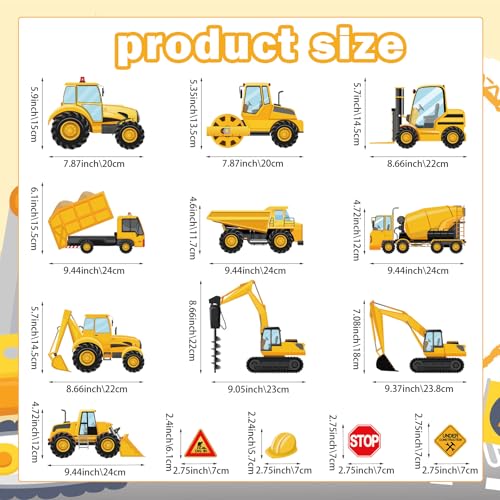10-Piece Construction Party Banner Set - Kids Birthday Decor