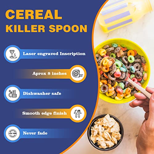 Cereal Killer Spoon - Funny Stainless Steel Gift for Dad