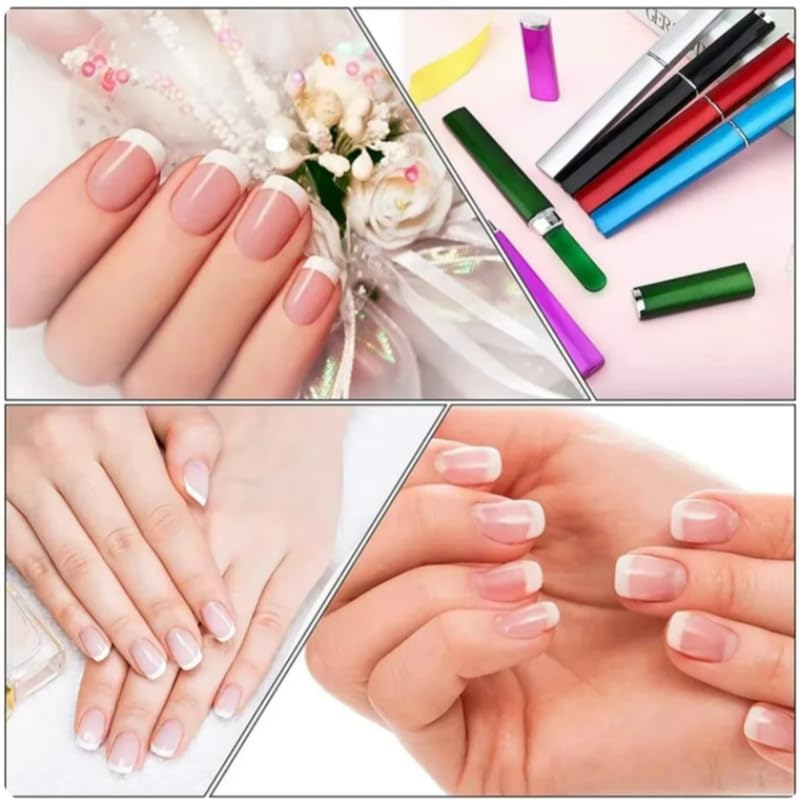 Aoshang 3 Pack Glass Nail Files with Cases Crystal Double Sided